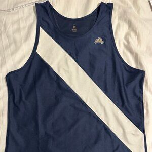 Tracksmith - Van Cortlandt Singlet - Navy and Ivory
